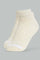 Redtag-Pale-Pink/Pale-Blue/White/Beige-Plain-Ankle-Socks-(5-Packs)-Ankle-Socks-Women's-