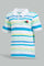 Redtag-Yellow-Striped-Cap-Short-Slv-Polo-Polo-Shirts-Infant-Boys-3 to 24 Months