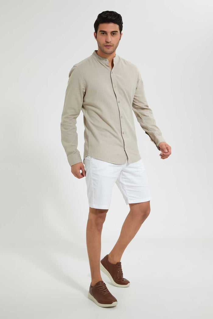 Redtag-White-Printed-Chino-Short-With-Belt-Swimwear--
