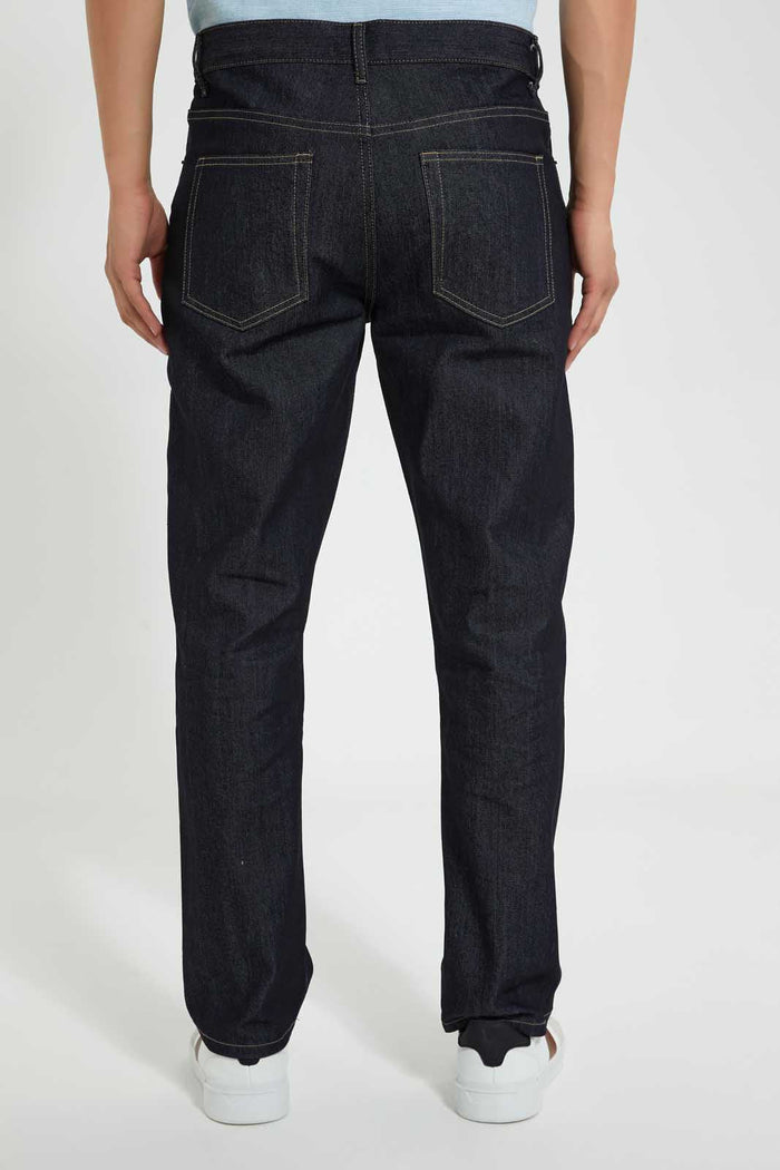 Redtag-Grey-5-Pocket-Slim-Fit-Jean-Jeans-Regular-Fit-Men's-