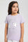 Redtag-Lilac-Girls-Embossed-Printed-T-Shirt-Graphic-T-Shirts-Girls-2 to 8 Years