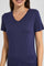 Redtag-Navy-V-Neck-T-Shirt-Category:T-Shirts,-Colour:Navy,-Filter:Women's-Clothing,-New-In,-New-In-Women,-Non-Sale,-S22D,-Section:Women,-TBL,-Women-T-Shirts-Women's-