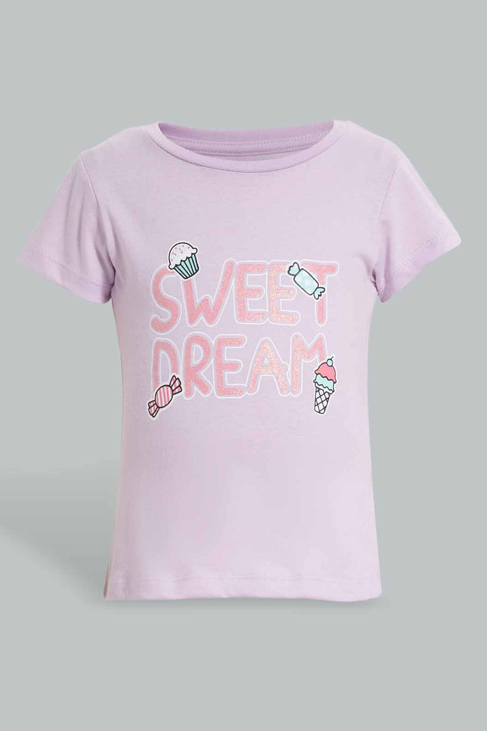 Redtag-Lilac-One-In-A-Sweat-Dream-Pyjama-Set-Pyjama-Sets-Infant-Girls-3 to 24 Months