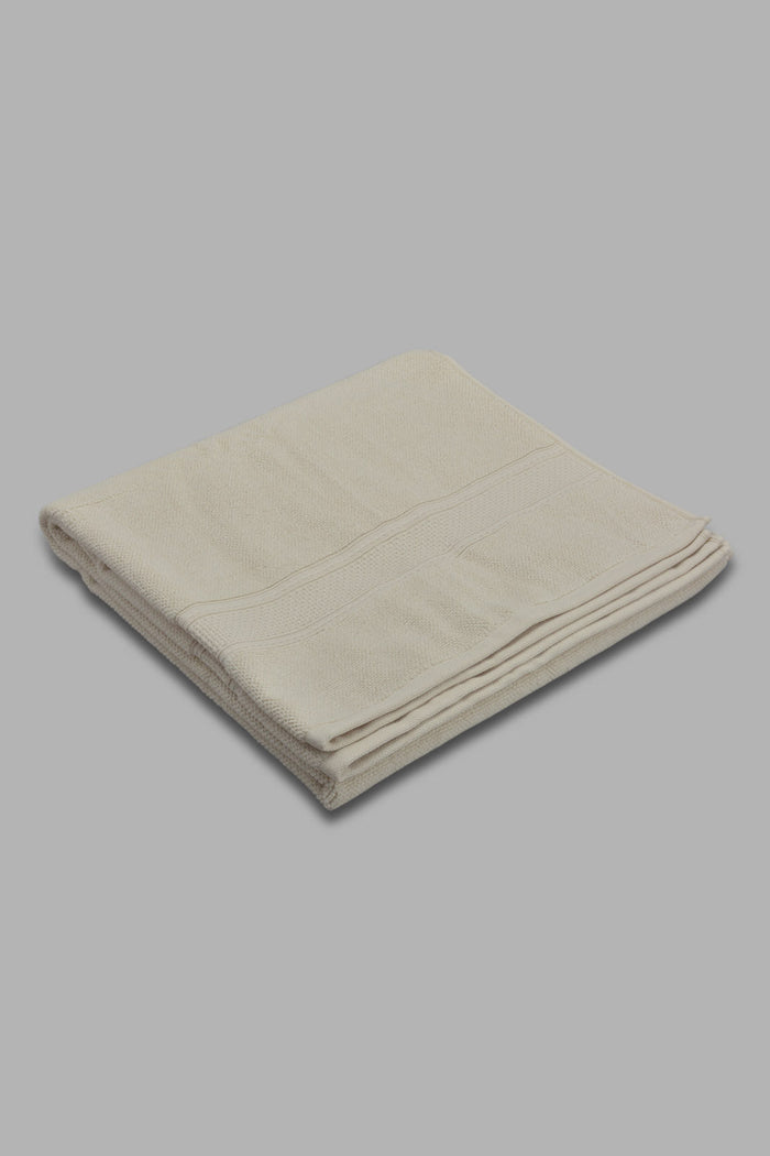 Redtag-Beige-Textured-Cotton-Bath-Towel-Category:Towels,-Colour:Beige,-Filter:Home-Bathroom,-HMW-BAC-Towels,-New-In,-New-In-HMW-BAC,-Non-Sale,-Section:Homewares,-W22O-Home-Bathroom-