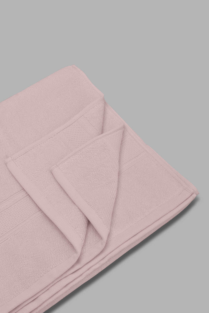 Redtag-Pink-Textured-Cotton-Beach-Towel-Category:Towels,-Colour:Pink,-Filter:Home-Bathroom,-HMW-BAC-Towels,-New-In,-New-In-HMW-BAC,-Non-Sale,-Section:Homewares,-W22O-Home-Bathroom-