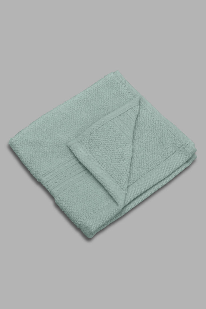 Redtag-Mint-Textured-Cotton-Face-Towel-Set-(4-Piece)-Category:Towels,-Colour:Mint,-Filter:Home-Bathroom,-HMW-BAC-Towels,-New-In,-New-In-HMW-BAC,-Non-Sale,-Section:Homewares,-W22O-Home-Bathroom-
