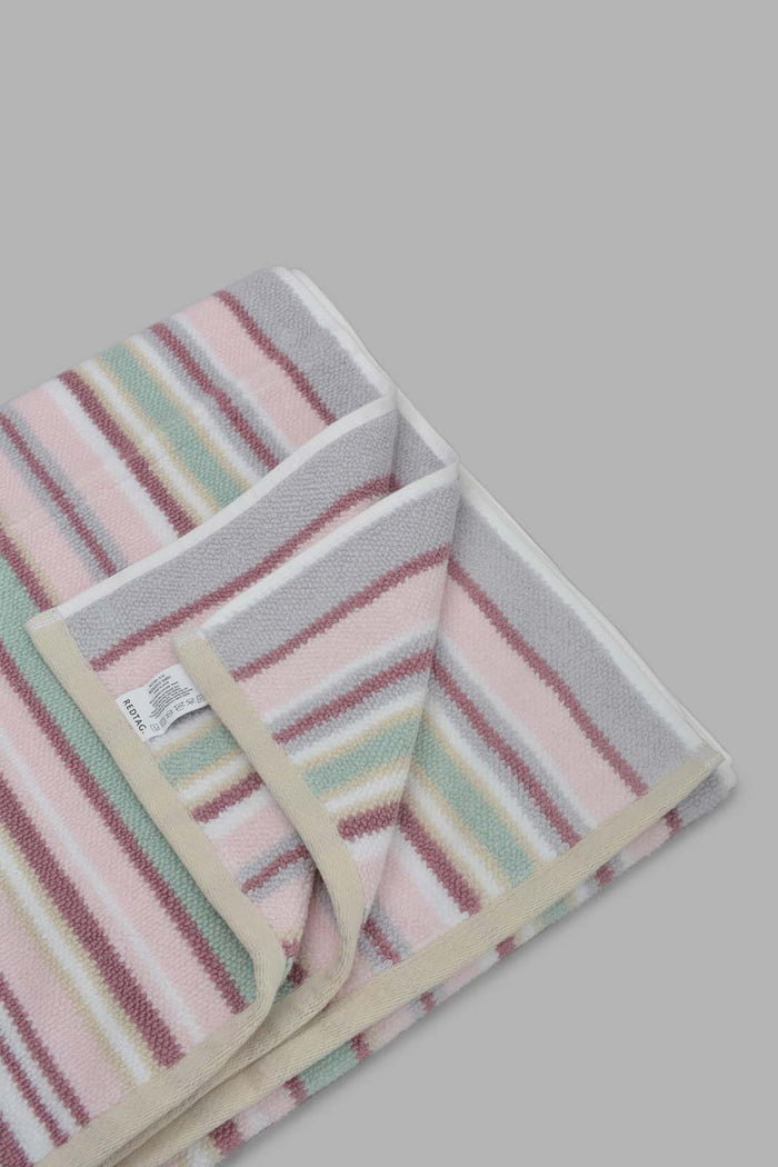 Redtag-Multicolour-Textured-Cotton-Bath-Towel-Category:Towels,-Colour:Multicolour,-Filter:Home-Bathroom,-HMW-BAC-Towels,-New-In,-New-In-HMW-BAC,-Non-Sale,-Section:Homewares,-W22O-Home-Bathroom-