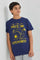 Redtag-Navy-Freeze-Time-Tee-Graphic-T-Shirts-Senior-Boys-9 to 14 Years