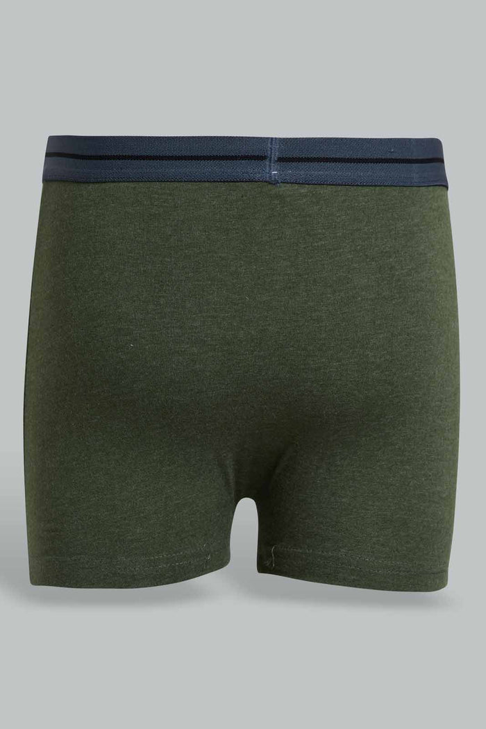 Redtag-Olive/Black/Grey-Mel-3-Pcs-Pack-Boxer-Shorts-365,-BSR-Boxers,-Category:Boxers,-Colour:Assorted,-Deals:New-In,-Filter:Senior-Boys-(9-to-14-Yrs),-New-In-BSR-APL,-Non-Sale,-Section:Boys-(0-to-14Yrs)-Senior-Boys-9 to 14 Years