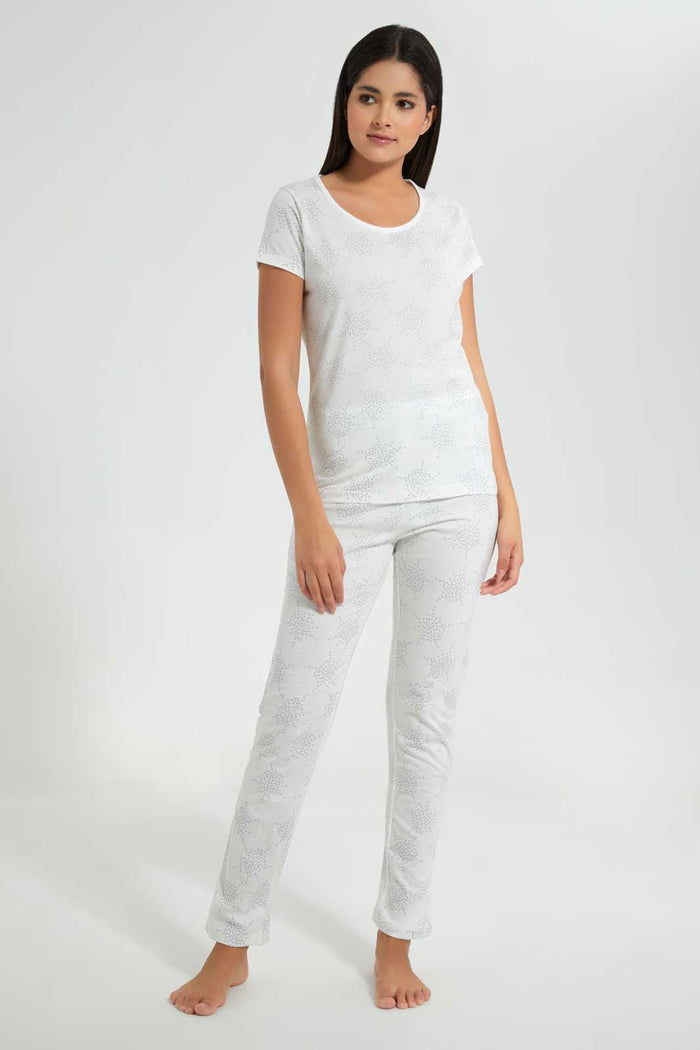 Redtag-White-Printed-Aop-Pyjama-Set-Pyjama-Sets-Women's-
