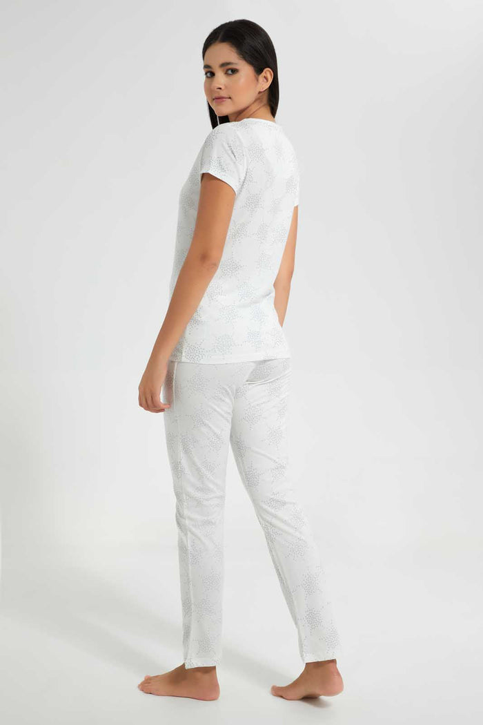 Redtag-White-Printed-Aop-Pyjama-Set-Pyjama-Sets-Women's-