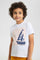 Redtag-2-Pack-White-And-Pink-Print-T-Shirt-Graphic-T-Shirts-Boys-2 to 8 Years