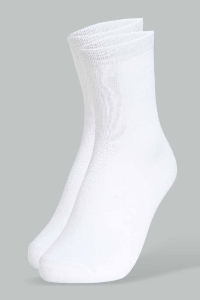 Redtag-White/Black/Grey-Mel-3-Pcs-Pack-Crew-Socks-365,-BSR-Socks,-Category:Socks,-Colour:Assorted,-Deals:New-In,-Filter:Senior-Boys-(8-to-14-Yrs),-New-In-BSR-APL,-Non-Sale,-Section:Boys-(0-to-14Yrs)-Senior-Boys-9 to 14 Years