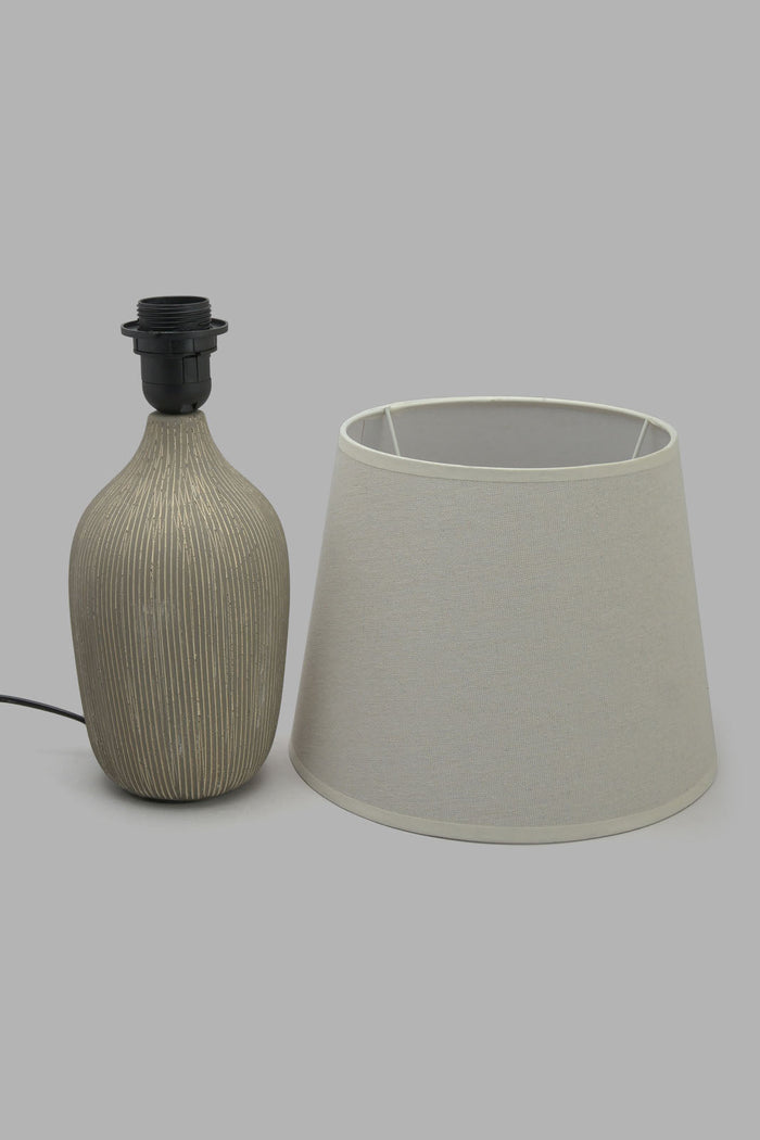 Redtag-Beige-Pattern-Ceramic-Table-Lamp-Category:Lamps,-Colour:Beige,-Filter:Home-Decor,-HARMONY,-HMW-HOM-Lighting,-New-In,-New-In-HMW-HOM,-Non-Sale,-Section:Homewares,-W22O-Home-Decor-