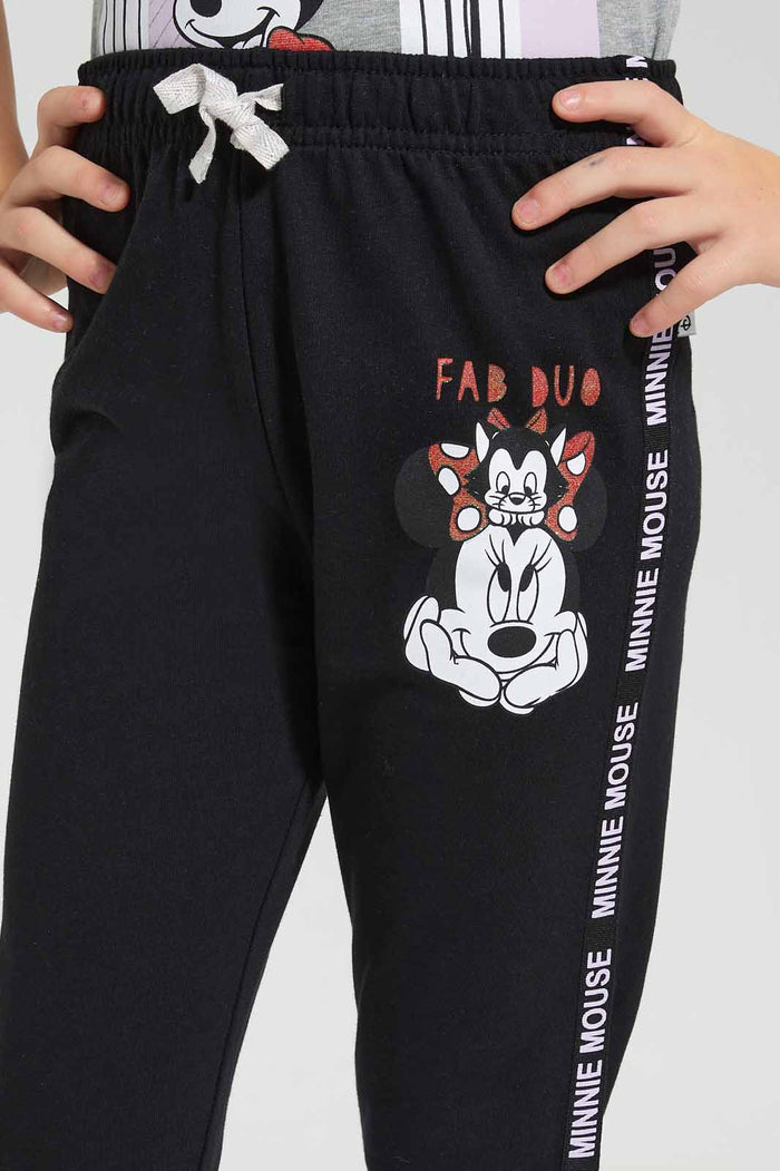 Redtag-Black-Minnie-Mouse-Active-Track-Pant-Category:Joggers,-Colour:Black,-Filter:Girls-(2-to-8-Yrs),-Girls-Joggers,-New-In,-New-In-GIR,-Non-Sale,-S22C,-Section:Kidswear,-TBL-Girls-