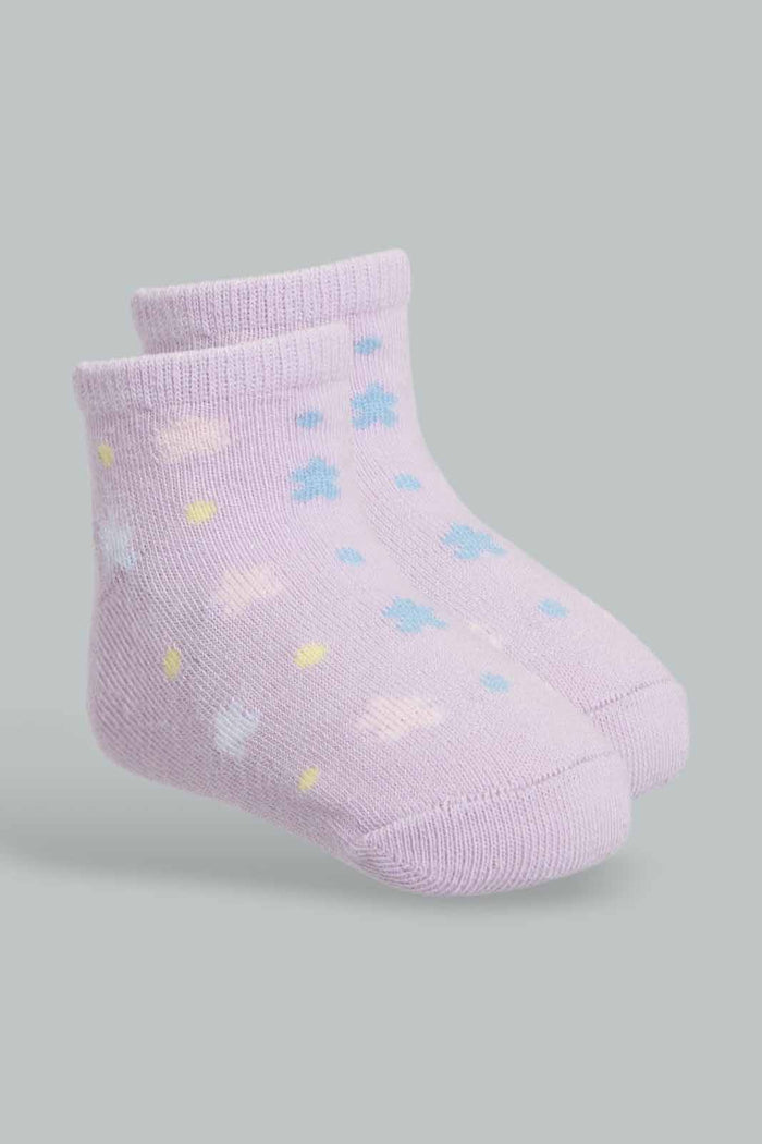 Redtag-Multi-Colour-4Pcs-Pack-Ankle-Length-Printed-Socks-365,-Category:Socks,-Colour:Assorted,-Deals:New-In,-Filter:Infant-Girls-(3-to-24-Mths),-ING-Socks,-New-In-ING-APL,-Non-Sale,-Section:Girls-(0-to-14Yrs)-Infant-Girls-3 to 24 Months