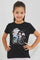 Redtag-Black-T-Shirt-With-Placment-Print-Graphic-T-Shirts-Girls-2 to 8 Years