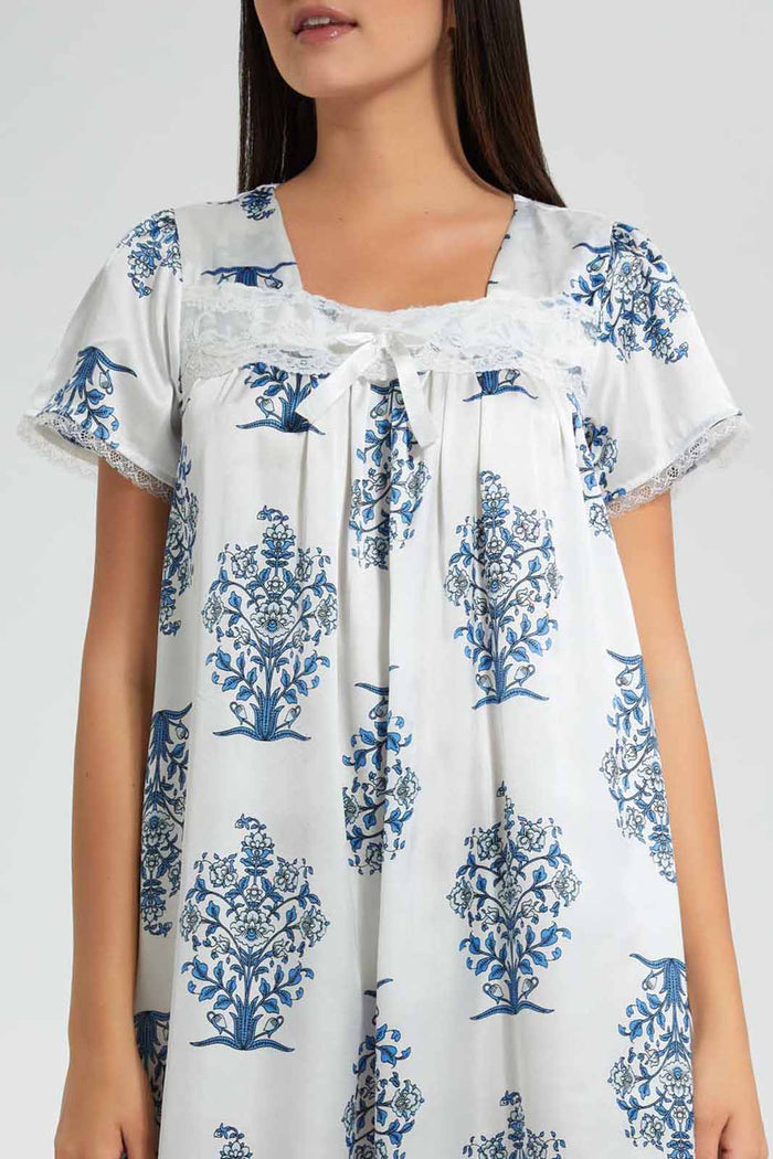 Redtag-Pale-Blue-Floral-Printed-Nightgown-Nightgowns-Women's-