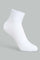 Redtag-White-4-Pc-Pack-Socks-Full-Length-Socks-Girls-2 to 8 Years