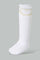 Redtag-White-Pair-Knee-High-Socks-Full-Length-Socks-Girls-2 to 8 Years