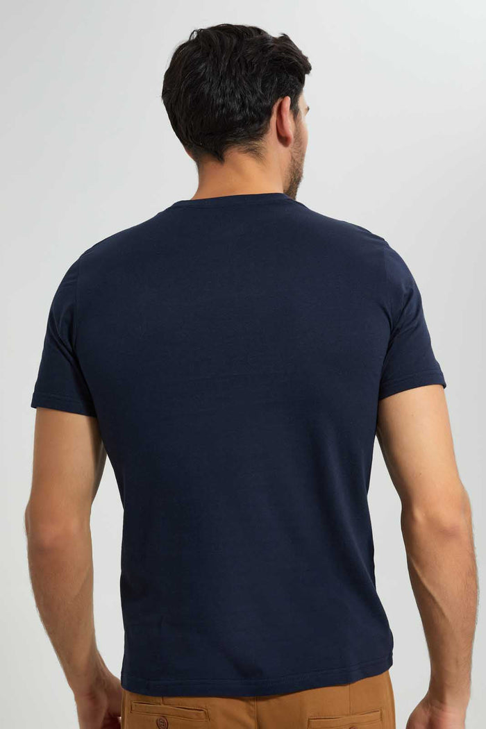 Redtag-Navy-Graphic-T-Shirt-Graphic-T-Shirts-Men's-