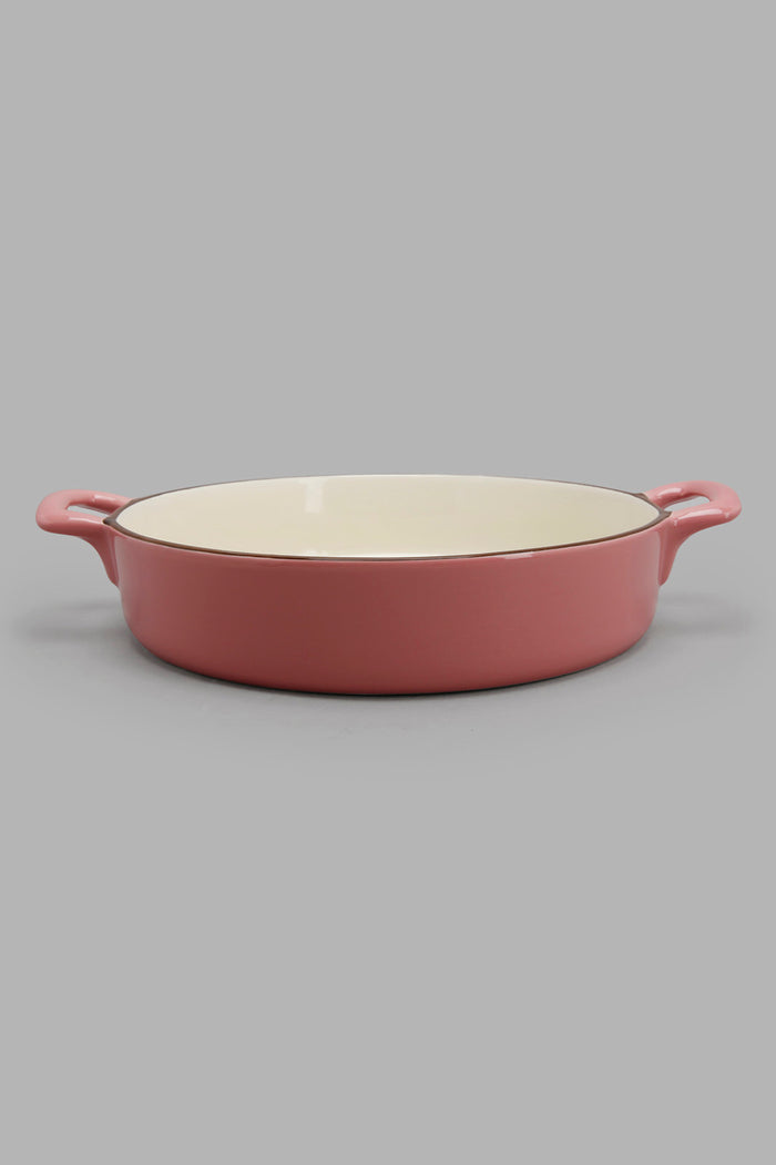 Redtag-Pink-Round-Baking-Dish-Category:Bakeware,-Colour:Pink,-Deals:New-In,-Filter:Home-Dining,-HMW-DIN-Serveware,-Naya,-New-In-HMW-DIN,-Non-Sale,-Section:Homewares,-W22A-Home-Dining-