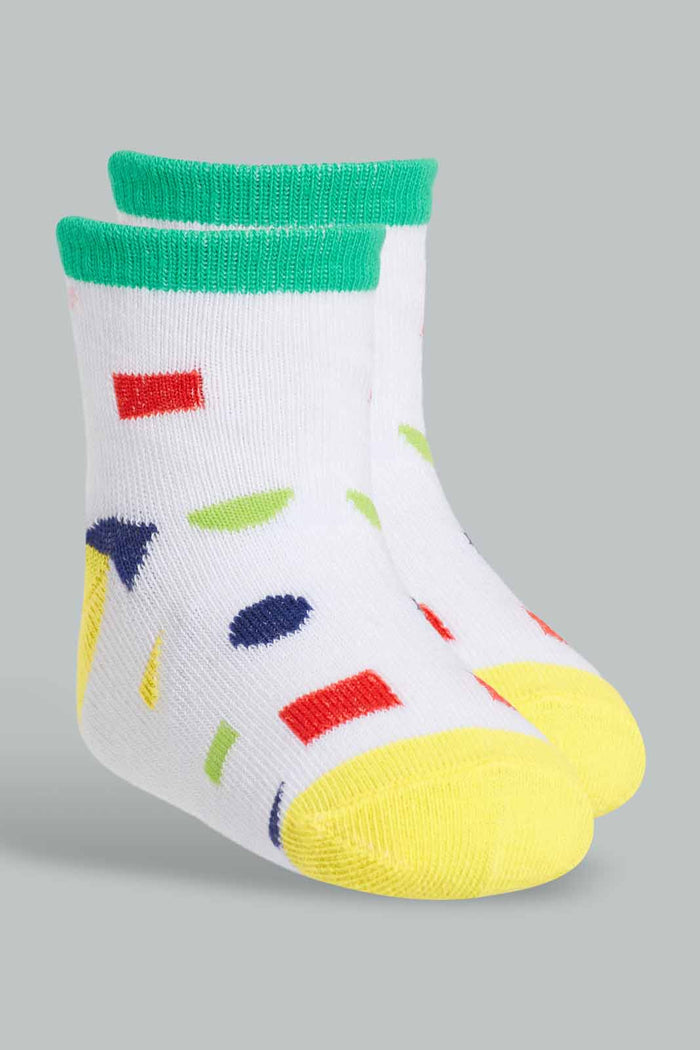 Redtag-Whitre-Splatter-Print-Impulse-Socks-2-Pack-(Ankle-Length)-365,-Category:Socks,-Colour:Assorted,-Deals:New-In,-Filter:Infant-Boys-(3-to-24-Mths),-IMP,-INB-Socks,-New-In-INB-APL,-Non-Sale,-Section:Boys-(0-to-14Yrs)-Infant-Boys-3 to 24 Months