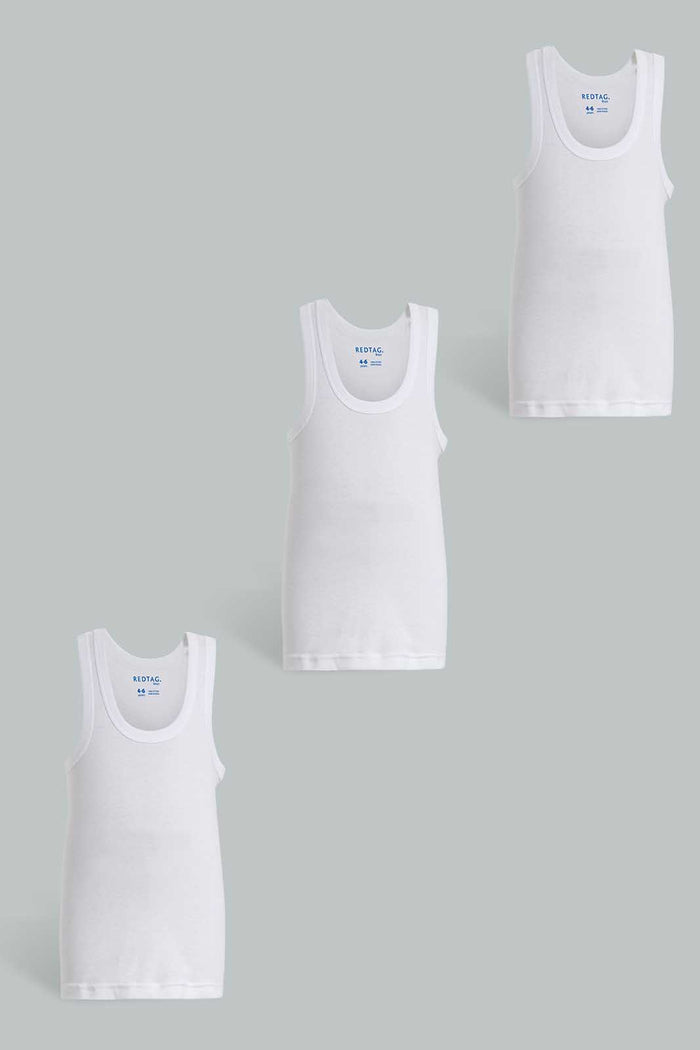 Redtag-White-3-Pack-Basic-365,-BOY-Vests,-Category:Vests,-Colour:White,-Deals:New-In,-ESS,-Filter:Boys-(2-to-8-Yrs),-New-In-BOY-APL,-Non-Sale,-Section:Boys-(0-to-14Yrs)-Boys-2 to 8 Years