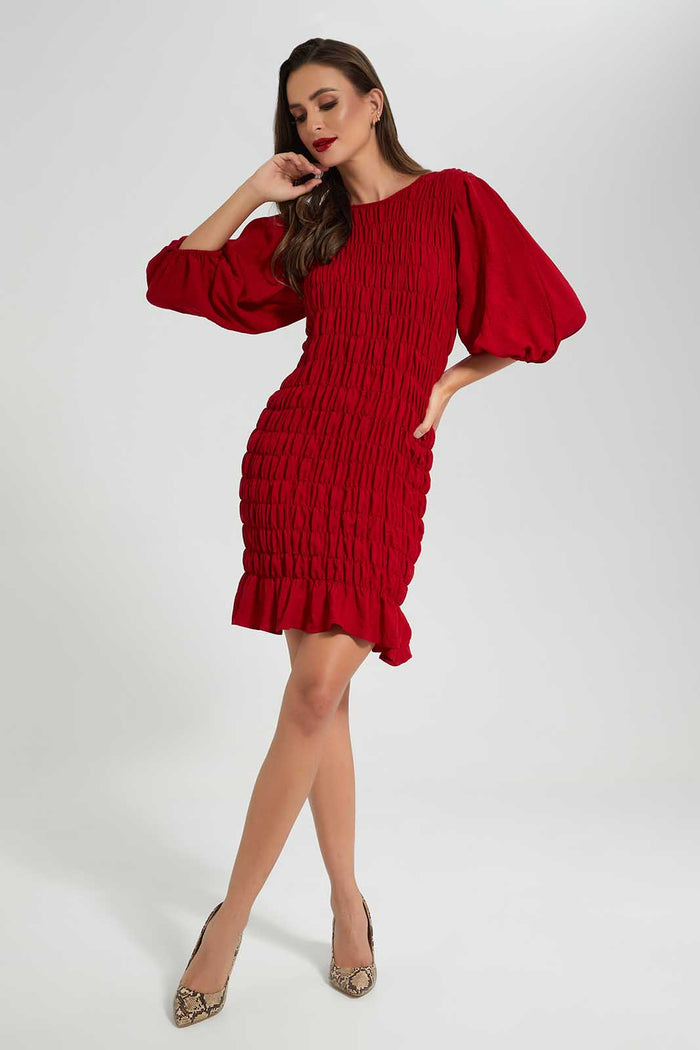 Redtag-Red-Dress-Category:Dresses,-Colour:Red,-Deals:New-In,-Filter:Women's-Clothing,-LDC,-LDC-Dresses,-New-In-LDC-APL,-Non-Sale,-Section:Women,-W22O-Women's-