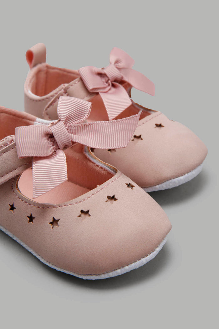 Redtag-Pink-Pram-Shoe-Category:Shoes,-Colour:Pink,-Deals:New-In,-Filter:Baby-Footwear-(0-to-18-Mths),-NBF-Shoes,-New-In-NBF-FOO,-Non-Sale,-Section:Boys-(0-to-14Yrs),-W22A-Baby-0 to 18 Months