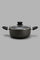 Redtag-Black-Aluminum-Non-Stick-Dutch-Oven-With-Glass-Lid-(22Cm)-365,-Category:Pans,-Colour:Black,-Deals:New-In,-Filter:Home-Dining,-HMW-DIN-Cookware,-New-In-HMW-DIN,-Non-Sale,-Section:Homewares-Home-Dining-