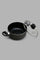 Redtag-Black-Aluminum-Non-Stick-Dutch-Oven-With-Glass-Lid-(22Cm)-365,-Category:Pans,-Colour:Black,-Deals:New-In,-Filter:Home-Dining,-HMW-DIN-Cookware,-New-In-HMW-DIN,-Non-Sale,-Section:Homewares-Home-Dining-