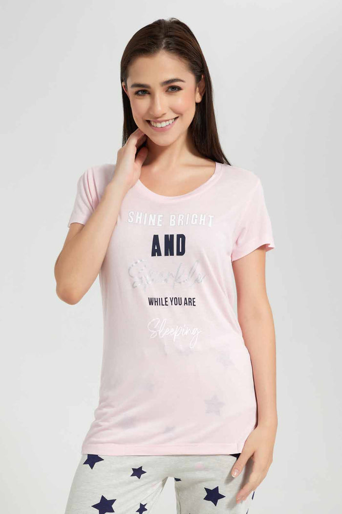 Redtag-White-Printed-Pyjama-Set-Category:Pyjama-Sets,-Colour:White,-Deals:New-In,-Filter:Women's-Clothing,-New-In-Women-APL,-Non-Sale,-Section:Women,-TBL,-W22O,-Women-Pyjama-Sets--