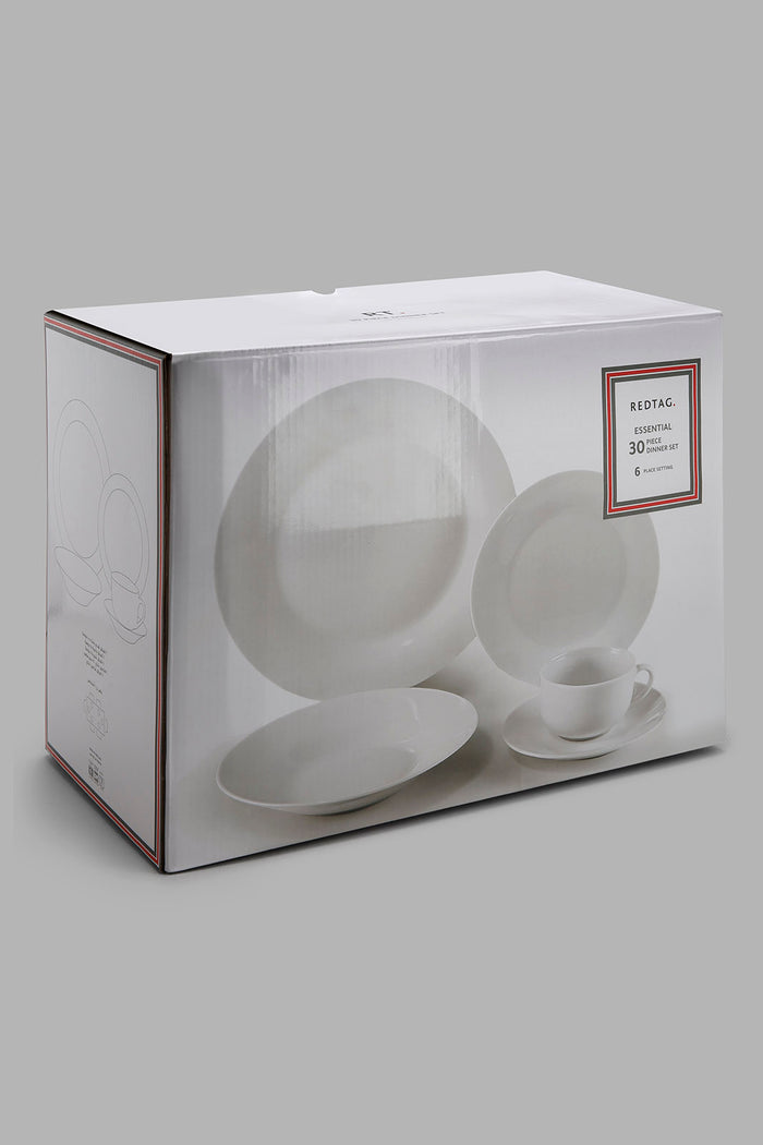 Redtag-White-Dinner-Set-(30-Piece)-365,-Category:Dinner-Sets,-Colour:White,-Deals:New-In,-Filter:Home-Dining,-HMW-DIN-Crockery,-New-In-HMW-DIN,-Non-Sale,-Section:Homewares-Home-Dining-