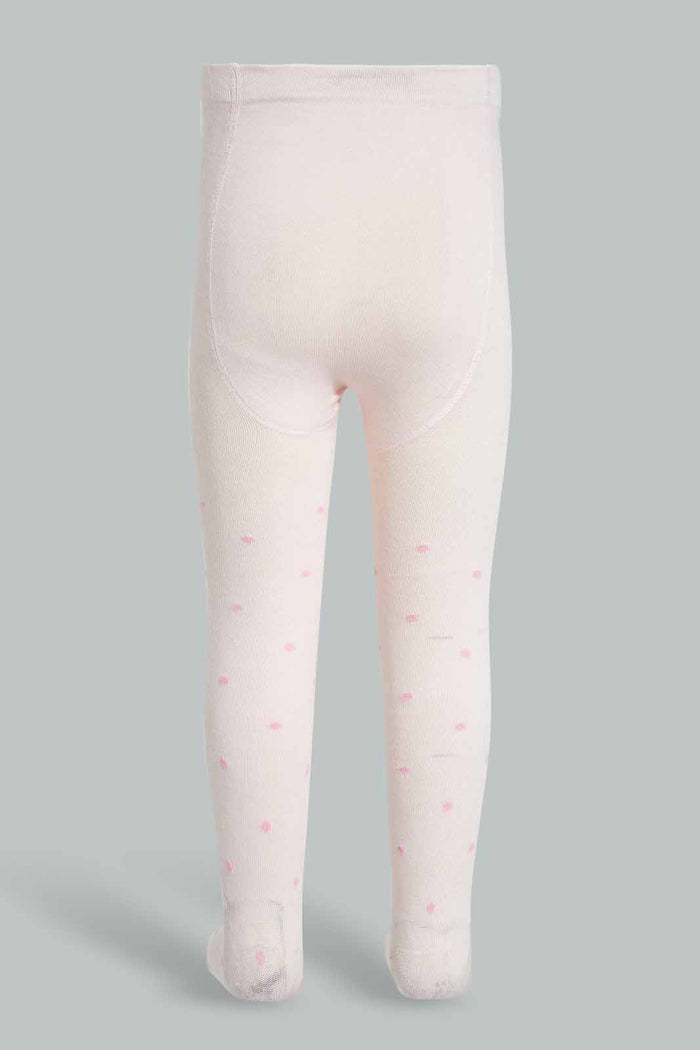 Redtag-Pink-Polka-Dot-Stockings-365,-Category:Tights,-Colour:Apricot,-Deals:New-In,-Filter:Infant-Girls-(3-to-24-Mths),-ING-Tights,-New-In-ING-APL,-Non-Sale,-Section:Girls-(0-to-14Yrs)-Infant-Girls-3 to 24 Months