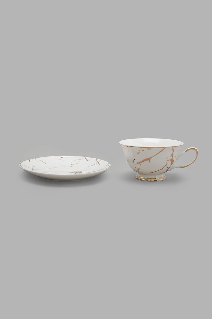 Redtag-Marble-Cup-And-Saucer-Set-(4-Piece)-Category:Cups-&-Mugs,-Colour:White,-Deals:New-In,-Filter:Home-Dining,-HMW-DIN-Crockery,-New-In-HMW-DIN,-Non-Sale,-Section:Homewares,-W22B-Home-Dining-