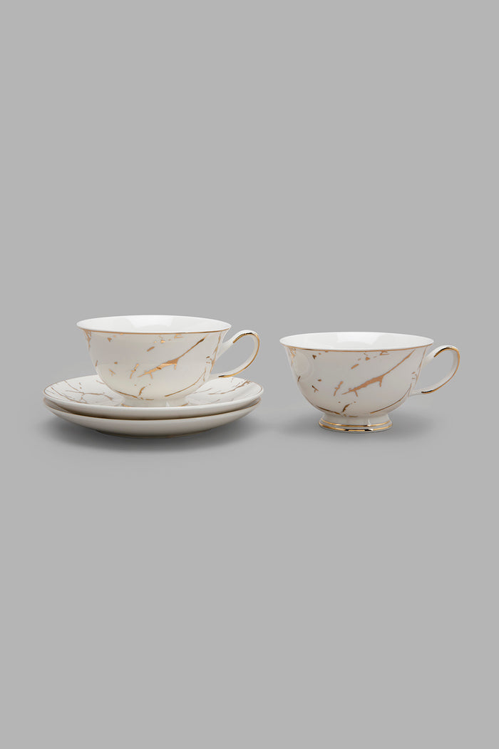 Redtag-Marble-Cup-And-Saucer-Set-(4-Piece)-Category:Cups-&-Mugs,-Colour:White,-Deals:New-In,-Filter:Home-Dining,-HMW-DIN-Crockery,-New-In-HMW-DIN,-Non-Sale,-Section:Homewares,-W22B-Home-Dining-