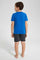 Redtag-Navy-Space-Print-T-Shirt-And-Printed-Shorts-SPJ-Set-BOY-Pyjama-Sets,-Category:Pyjama-Sets,-Colour:Navy,-Deals:New-In,-Filter:Boys-(2-to-8-Yrs),-New-In-BOY-APL,-Non-Sale,-PPE,-Section:Boys-(0-to-14Yrs),-W22O-Boys-2 to 8 Years