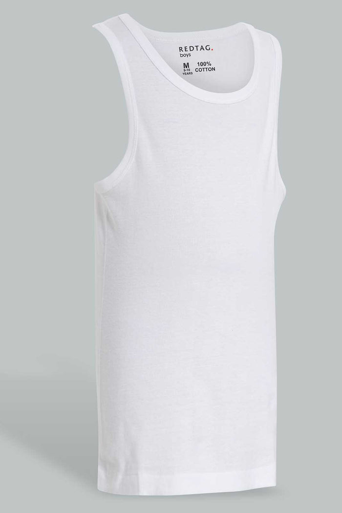 Redtag-White-2-Pcs-Pack-Sleeveless-Vest-Basic-365,-BSR-Vests,-Category:Vests,-Colour:White,-Deals:New-In,-Filter:Senior-Boys-(9-to-14-Yrs),-New-In-BSR-APL,-Non-Sale,-Section:Boys-(0-to-14Yrs)-Senior-Boys-9 to 14 Years