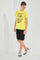 Redtag-Yellow-Game-At-Work-Graphic-T-Shirt-BSR-T-Shirts,-Category:T-Shirts,-Colour:Yellow,-Deals:New-In,-Filter:Senior-Boys-(9-to-14-Yrs),-New-In-BSR-APL,-Non-Sale,-Section:Boys-(0-to-14Yrs),-TBL,-W22O-Senior-Boys-9 to 14 Years