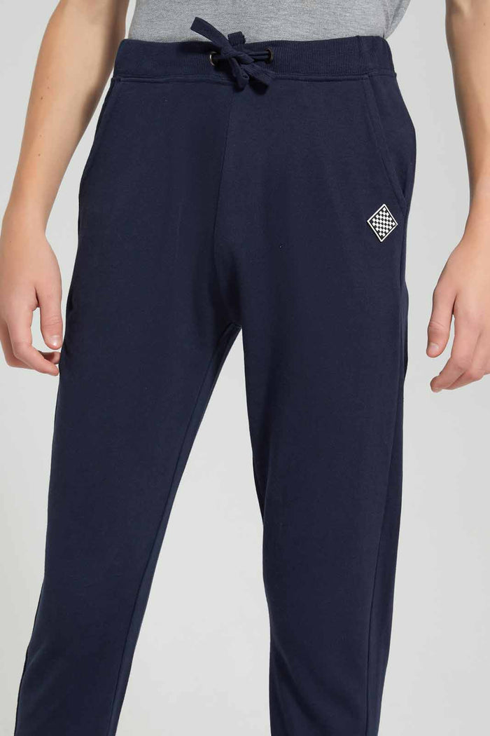 Redtag-Navy-Table-Active-Pant-BSR-Joggers,-Category:Joggers,-Colour:Navy,-Deals:New-In,-Filter:Senior-Boys-(9-to-14-Yrs),-New-In-BSR-APL,-Non-Sale,-Section:Boys-(0-to-14Yrs),-TBL,-W22O-Senior-Boys-9 to 14 Years