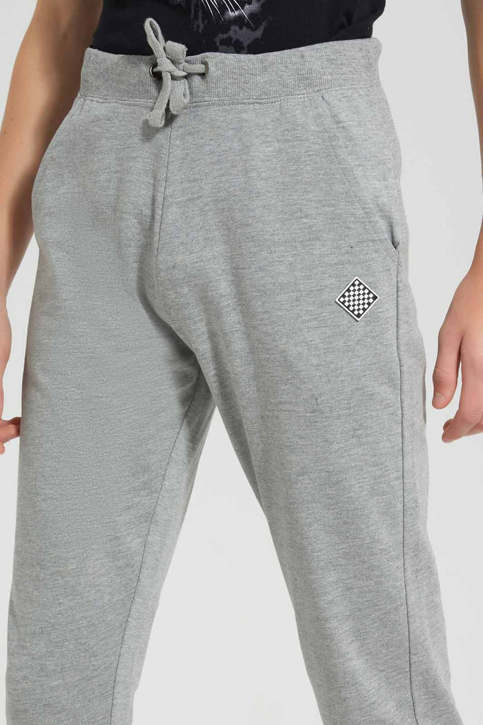 Redtag-Grey-Mel-Table-Active-Pant-BSR-Joggers,-Category:Joggers,-Colour:Grey,-Deals:New-In,-Filter:Senior-Boys-(9-to-14-Yrs),-New-In-BSR-APL,-Non-Sale,-Section:Boys-(0-to-14Yrs),-TBL,-W22O-Senior-Boys-9 to 14 Years