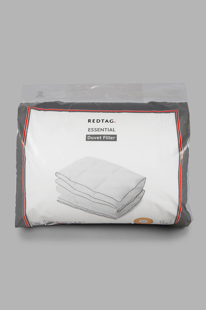 Redtag-White-Duvet-With-Piping-(Single-Size)-365,-Category:Duvets,-Colour:White,-Deals:New-In,-Filter:Home-Bedroom,-HMW-BED-Duvets,-New-In-HMW-BED,-Non-Sale,-Section:Homewares-Home-Bedroom-