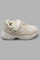 Redtag-Ivory-Chunky-Sneakers-Category:Trainers,-Colour:Ivory,-Deals:New-In,-Filter:Girls-Footwear-(3-to-5-Yrs),-GIR-Trainers,-New-In-GIR-FOO,-Non-Sale,-Section:Girls-(0-to-14Yrs),-W22A-Girls-3 to 5 Years