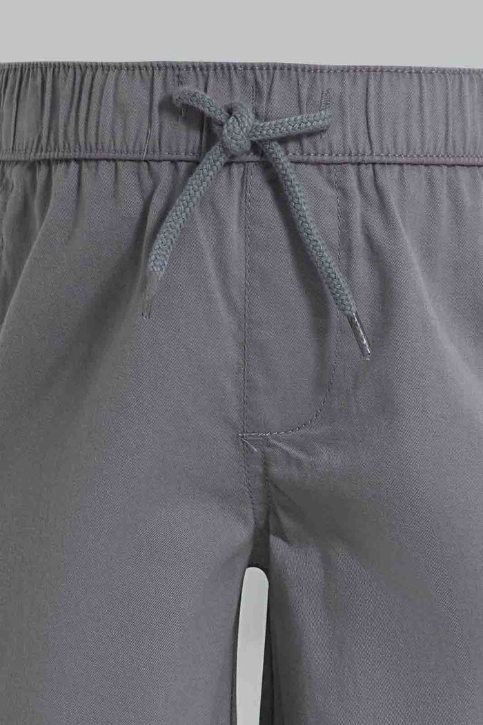 Redtag-Steel-Grey-Trouser-Shorts-Category:Shorts,-Colour:Grey,-Deals:New-In,-Filter:Infant-Boys-(3-to-24-Mths),-INB-Shorts,-New-In-INB-APL,-Non-Sale,-Section:Boys-(0-to-14Yrs),-VLM,-W22O-Infant-Boys-3 to 24 Months