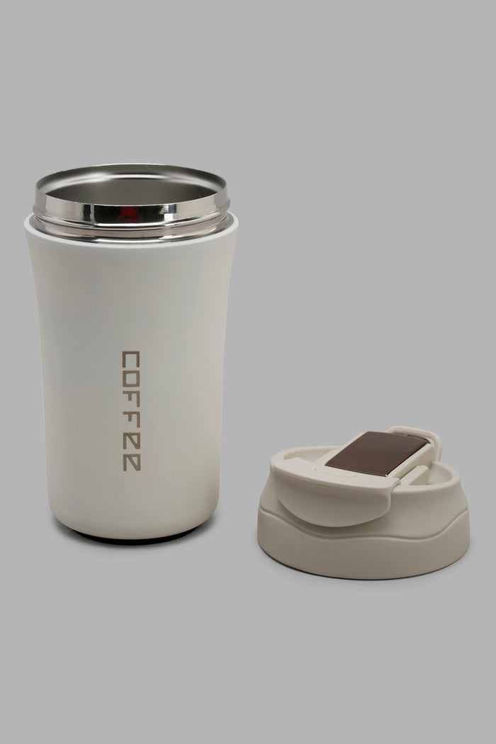 Redtag-White-Travel-Mug-Category:Cups-&-Mugs,-Colour:White,-Deals:New-In,-Filter:Home-Dining,-HMW-DIN-Crockery,-New-In-HMW-DIN,-Non-Sale,-Section:Homewares,-W22O-Home-Dining-