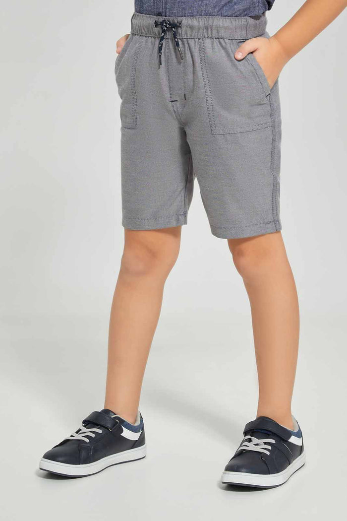 Redtag-Black-Pullon-Shorts-BOY-Shorts,-BTS,-Category:Shorts,-Colour:Black,-Deals:New-In,-Dept:Boys,-Filter:Boys-(2-to-8-Yrs),-New-In-BOY-APL,-Non-Sale,-Section:Boys-(0-to-14Yrs),-TBL,-W22O-Boys-2 to 8 Years