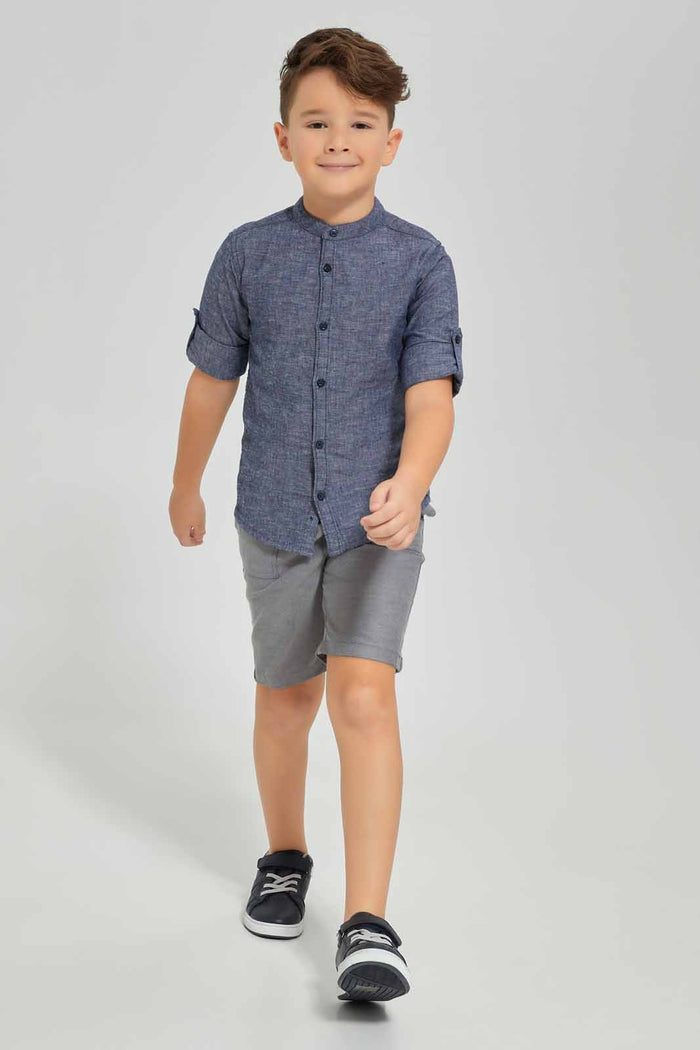 Redtag-Black-Pullon-Shorts-BOY-Shorts,-BTS,-Category:Shorts,-Colour:Black,-Deals:New-In,-Dept:Boys,-Filter:Boys-(2-to-8-Yrs),-New-In-BOY-APL,-Non-Sale,-Section:Boys-(0-to-14Yrs),-TBL,-W22O-Boys-2 to 8 Years