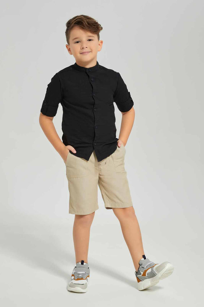 Redtag-Beige-Pullon-Shorts-BOY-Shorts,-Category:Shorts,-Colour:Beige,-Deals:New-In,-Dept:Boys,-Filter:Boys-(2-to-8-Yrs),-New-In-BOY-APL,-Non-Sale,-Section:Boys-(0-to-14Yrs),-TBL,-W22O-Boys-2 to 8 Years