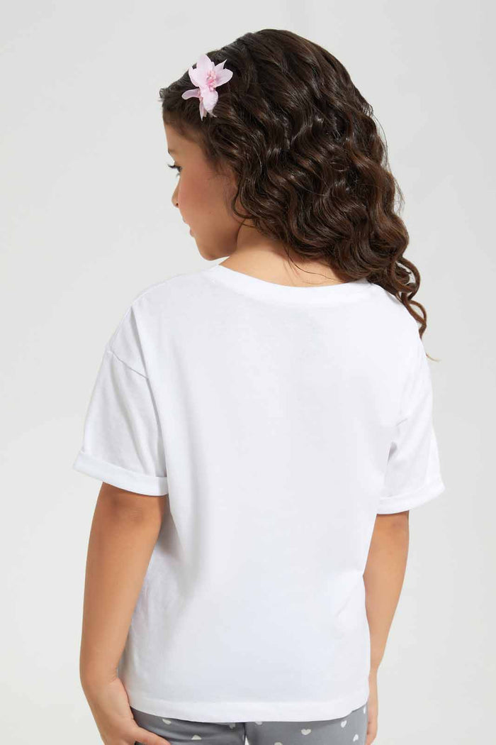 Redtag-White-Boxy-Tee---Placement-Category:T-Shirts,-Colour:White,-Deals:New-In,-Filter:Girls-(2-to-8-Yrs),-GIR-T-Shirts,-New-In-GIR-APL,-Non-Sale,-Section:Girls-(0-to-14Yrs),-TBL,-W22O-Girls-2 to 8 Years